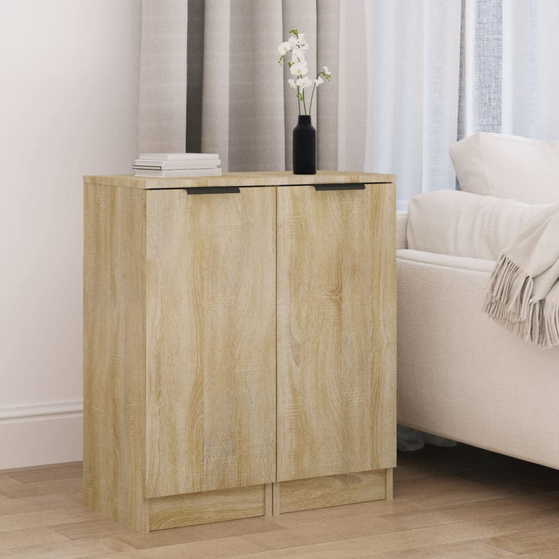 Sideboards 2 pcs Sonoma Oak 30x30x70 cm Engineered Wood