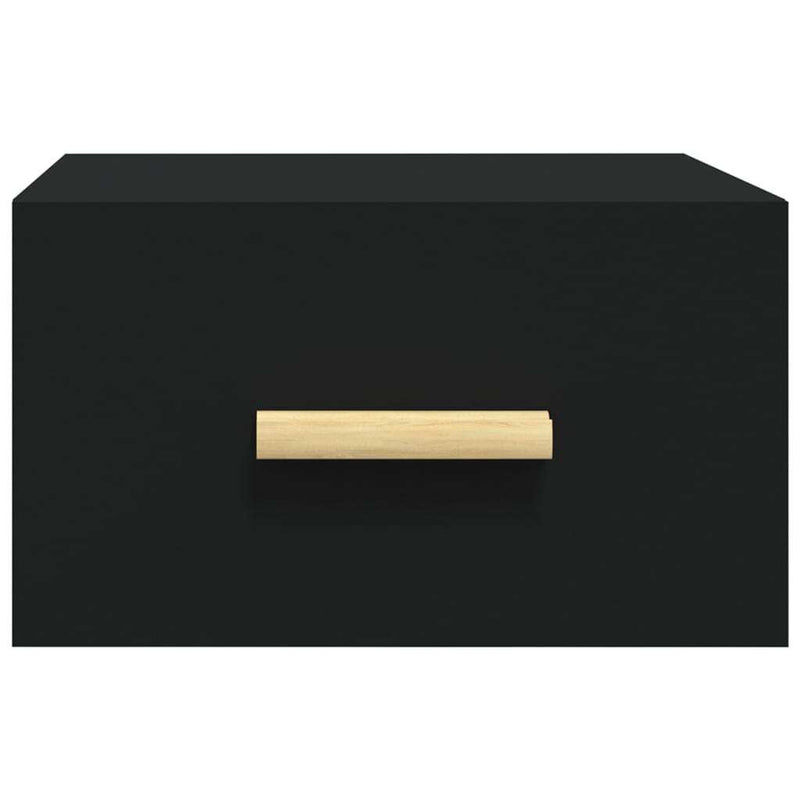 Wall-mounted Bedside Cabinet Black 35x35x20 cm