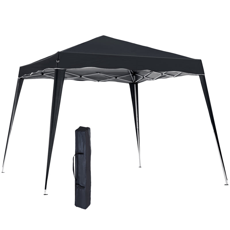 Outsunny Pop-Up Tent,  3Lx3Wx2.4H m-Black