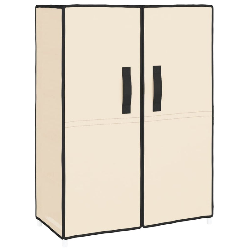 Shoe Cabinet Cream 60x28x90 cm Fabric