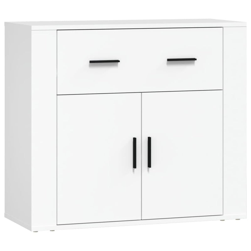 Sideboard White 80x33x70 cm Engineered Wood