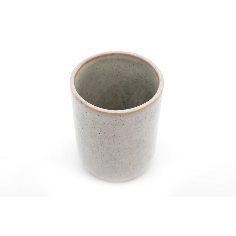 Taupe Ceramic Toothbrush Holder