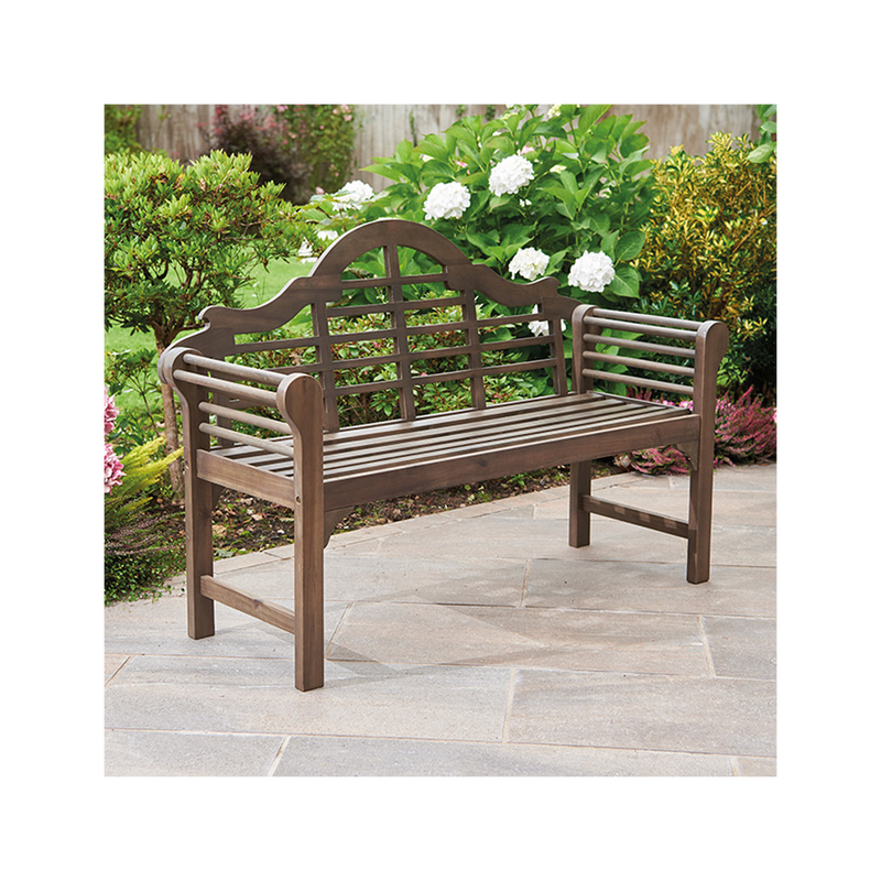 Lutyens Style Bench - Chestnut