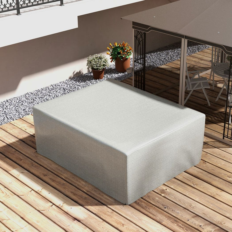 Outsunny 235x190x90cm Large Patio Set Outdoor Garden Furniture Cover Grey