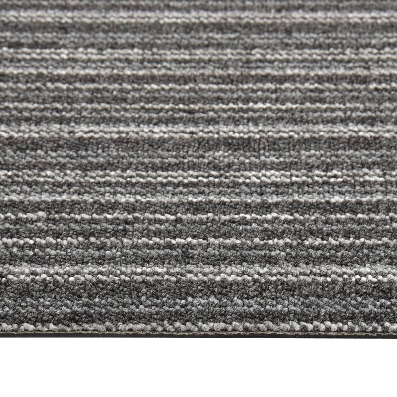 Carpet Floor Tiles 20 pcs 5 m 50x50 cm Striped Anthracite