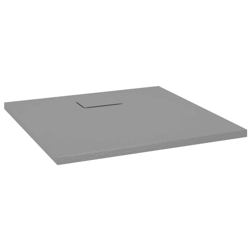 Shower Base Tray SMC Grey 80x80 cm