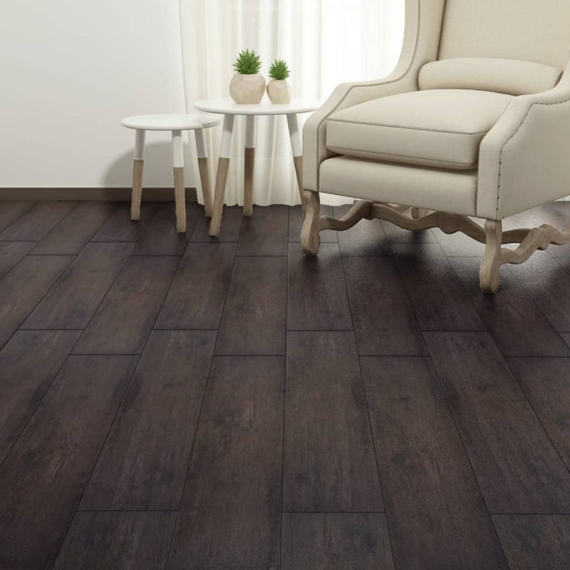 PVC Flooring Planks 5.26 m 2 mm Oak Dark Grey