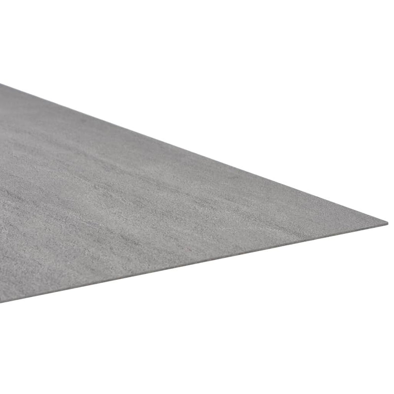 Self-adhesive Flooring Planks 20 pcs PVC 1.86 m Grey Stippled