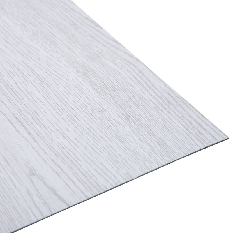 Self-adhesive Flooring Planks 20 pcs PVC 1.86 m White